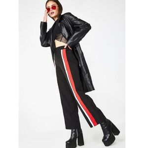 Tiger Mist NWT highway track stripe wide leg pants